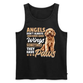 Propriétaire de chien Goldendoodle - Débardeur bio Premium Homme - noir - Devant - Michal (187cm)