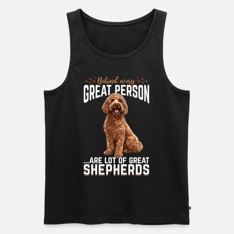Propriétaire de chien Goldendoodle - Débardeur bio Premium Homme - noir