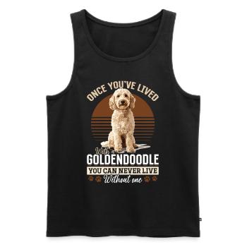 Propriétaire de chien Goldendoodle - Débardeur bio Premium Homme - noir - Devant - Michal (187cm)