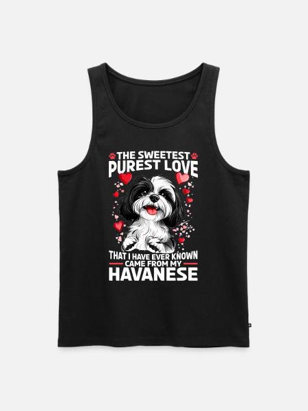 Cute Havanese Dog Owner - Men's Premium Organic Tank Top - black
