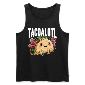 Cute Axolotl Taco Tacoalotl Cinco de Mayo - Men's Premium Organic Tank Top - black - Front - Michal (187cm)