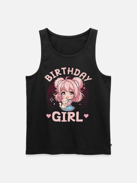 Anime & Chats Kawaii - Débardeur bio Premium Homme - noir