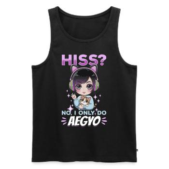 Anime K Pop & Cats Kawaii - Männer Premium Bio Tank Top - Schwarz - Vorne - Michal (187cm)