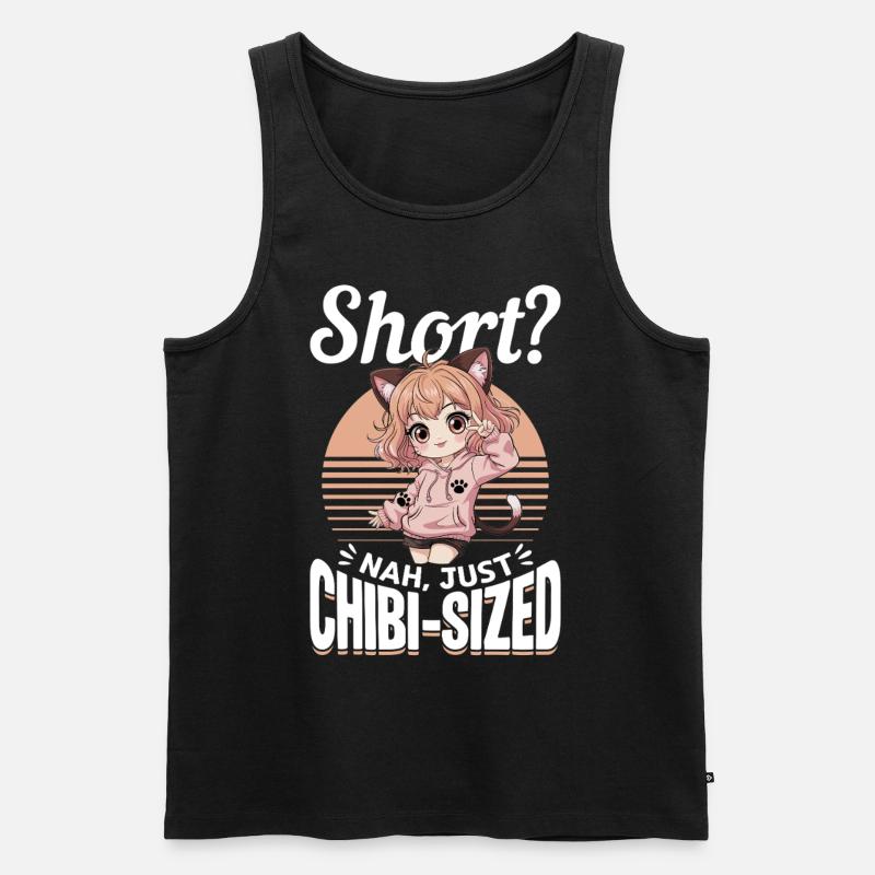 Anime Chibi Kawaii - Débardeur bio Premium Homme - noir
