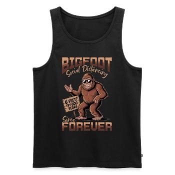 Bigfoot Sasquatch - Men's Premium Organic Tank Top - black - Front - Michal (187cm)