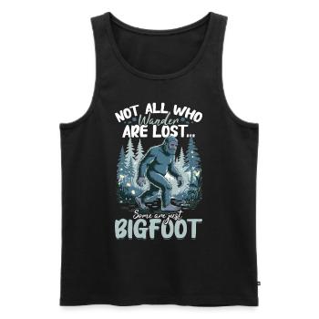Bigfoot Sasquatch - Men's Premium Organic Tank Top - black - Front - Michal (187cm)