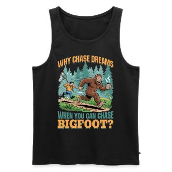 Bigfoot Sasquatch - Men's Premium Organic Tank Top - black - Front - Michal (187cm)