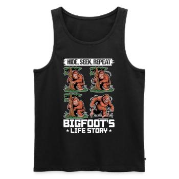 Bigfoot Sasquatch - Men's Premium Organic Tank Top - black - Front - Michal (187cm)