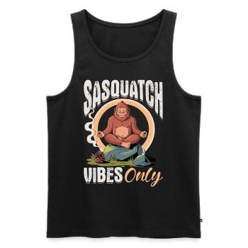 Bigfoot Sasquatch - Men's Premium Organic Tank Top - black - Front - Michal (187cm)