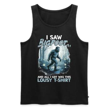 Bigfoot Sasquatch - Men's Premium Organic Tank Top - black - Front - Michal (187cm)