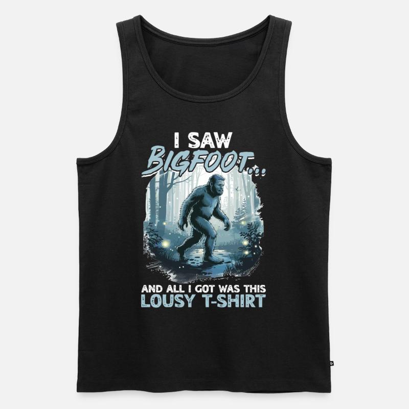 Bigfoot Sasquatch - Männer Premium Bio Tank Top - Schwarz