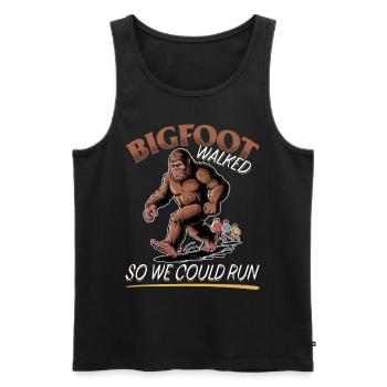 Bigfoot Sasquatch - Men's Premium Organic Tank Top - black - Front - Michal (187cm)