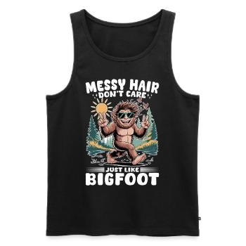 Bigfoot Sasquatch - Men's Premium Organic Tank Top - black - Front - Michal (187cm)