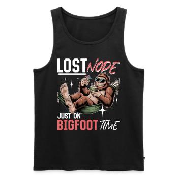 Bigfoot Sasquatch - Men's Premium Organic Tank Top - black - Front - Michal (187cm)