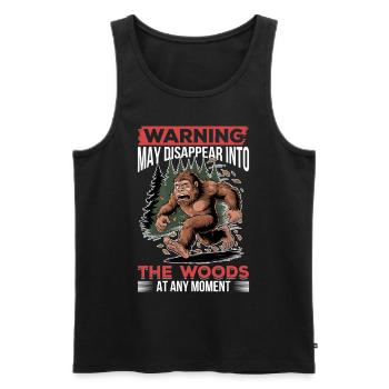 Bigfoot Sasquatch - Men's Premium Organic Tank Top - black - Front - Michal (187cm)