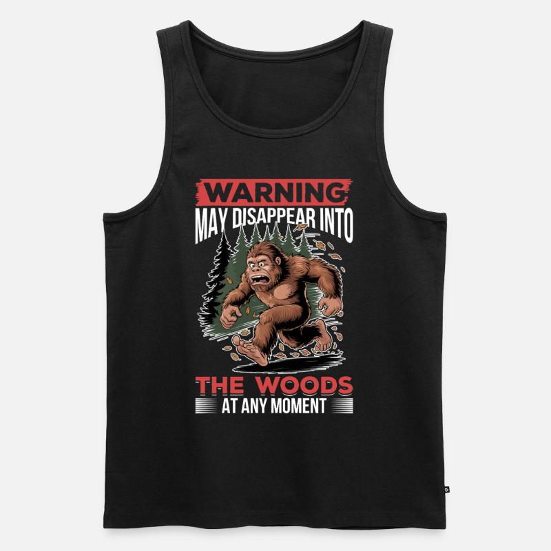Bigfoot Sasquatch - Männer Premium Bio Tank Top - Schwarz