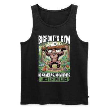 Bigfoot Sasquatch - Men's Premium Organic Tank Top - black - Front - Michal (187cm)