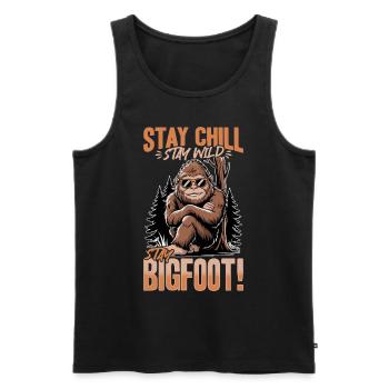 Bigfoot Sasquatch - Men's Premium Organic Tank Top - black - Front - Michal (187cm)