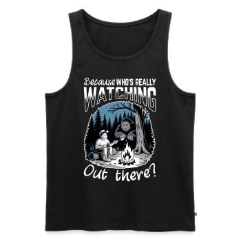 Bigfoot Sasquatch - Men's Premium Organic Tank Top - black - Front - Michal (187cm)