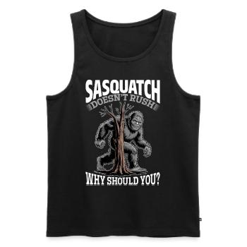 Bigfoot Sasquatch - Men's Premium Organic Tank Top - black - Front - Michal (187cm)