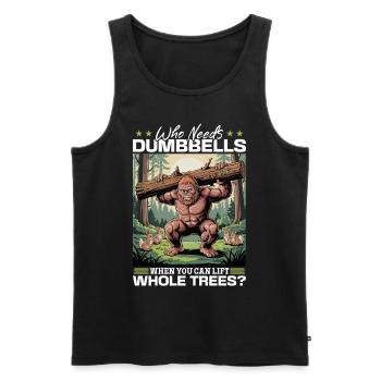 Bigfoot Sasquatch - Men's Premium Organic Tank Top - black - Front - Michal (187cm)