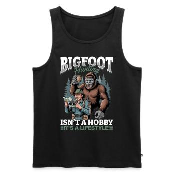Bigfoot Sasquatch - Men's Premium Organic Tank Top - black - Front - AI Model Male 178 light (178cm)