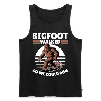 Bigfoot Sasquatch - Men's Premium Organic Tank Top - black - Front - Michal (187cm)