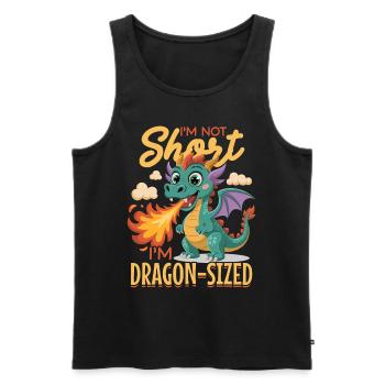 Fantasy Dragon Mythical Creatures - Men's Premium Organic Tank Top - black - Front - AI Model Male 178 light (178cm)