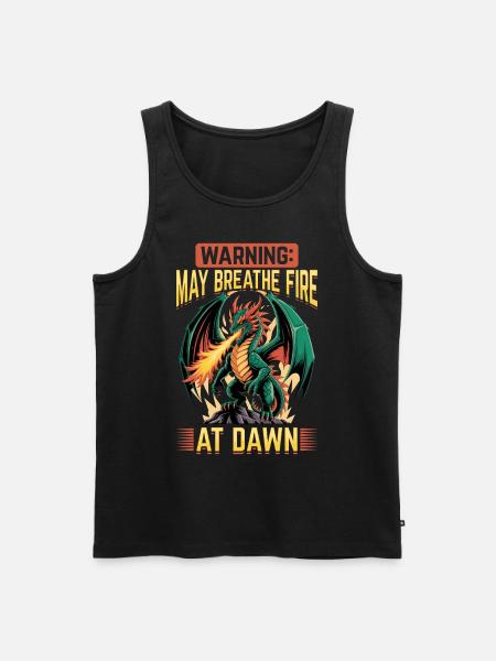 Fantasy Dragon Mythical Creatures - Men's Premium Organic Tank Top - black