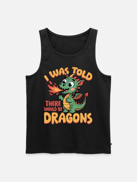 Fantasy Dragon Mythical Creatures - Men's Premium Organic Tank Top - black