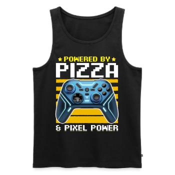 Gamer Gaming Controller Video Game - Männer Premium Bio Tank Top - Schwarz - Vorne - Michal (187cm)