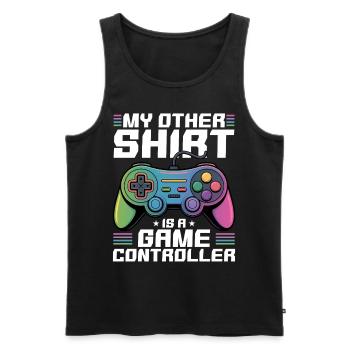 Gamer Gaming Controller Video Game - Männer Premium Bio Tank Top - Schwarz - Vorne - Michal (187cm)