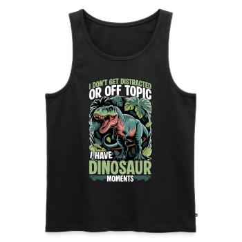 Dinosaur T-Rex kids - Men's Premium Organic Tank Top - black - Front - Michal (187cm)