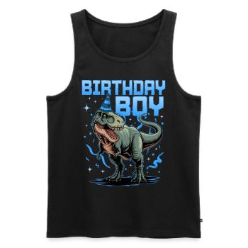 Dinosaur T-Rex kids - Men's Premium Organic Tank Top - black - Front - Michal (187cm)