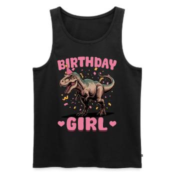 Dinosaur T-Rex kids - Männer Premium Bio Tank Top - Schwarz - Vorne - Michal (187cm)