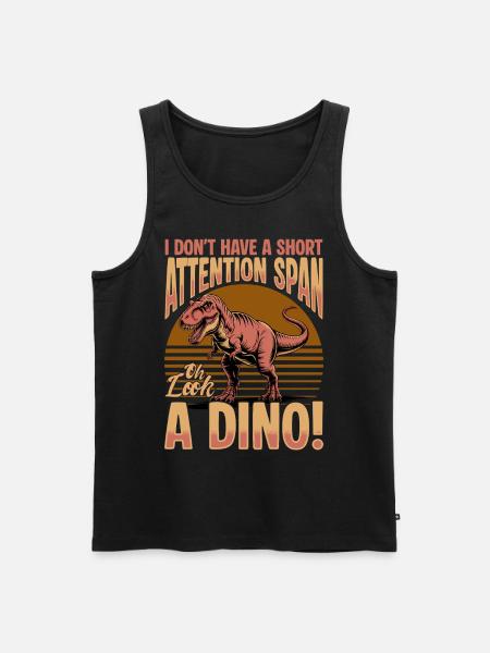Dinosaur T-Rex kids - Men's Premium Organic Tank Top - black