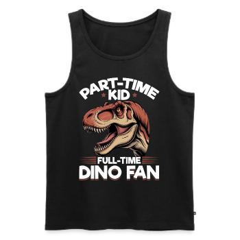 Dinosaur T-Rex kids - Men's Premium Organic Tank Top - black - Front - Michal (187cm)