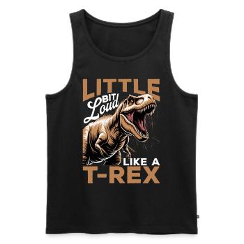 Dinosaur T-Rex kids - Men's Premium Organic Tank Top - black - Front - Michal (187cm)