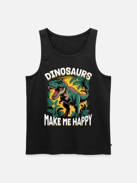 Dinosaur T-Rex kids - Men's Premium Organic Tank Top - black