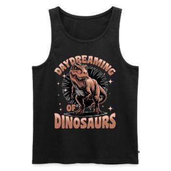 Dinosaur T-Rex kids - Männer Premium Bio Tank Top - Schwarz - Vorne - Michal (187cm)
