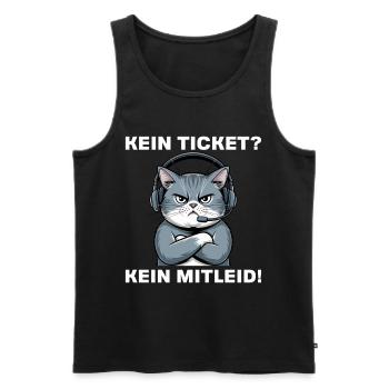 Informatiker System Administrator Büro Katze - Männer Premium Bio Tank Top - Schwarz - Vorne - Michal (187cm)