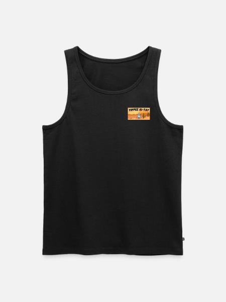 AI meets prairie - Men's Premium Organic Tank Top - black