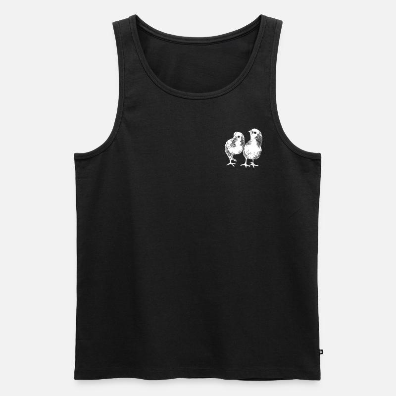 Küken - Männer Premium Bio Tank Top - Schwarz