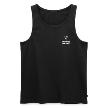 Criminal Hardbass - Men's Premium Organic Tank Top - black - Front - Michal (187cm)