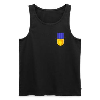 Habanero Medal - Men's Premium Organic Tank Top - black - Front - AI Model Male 178 light (178cm)
