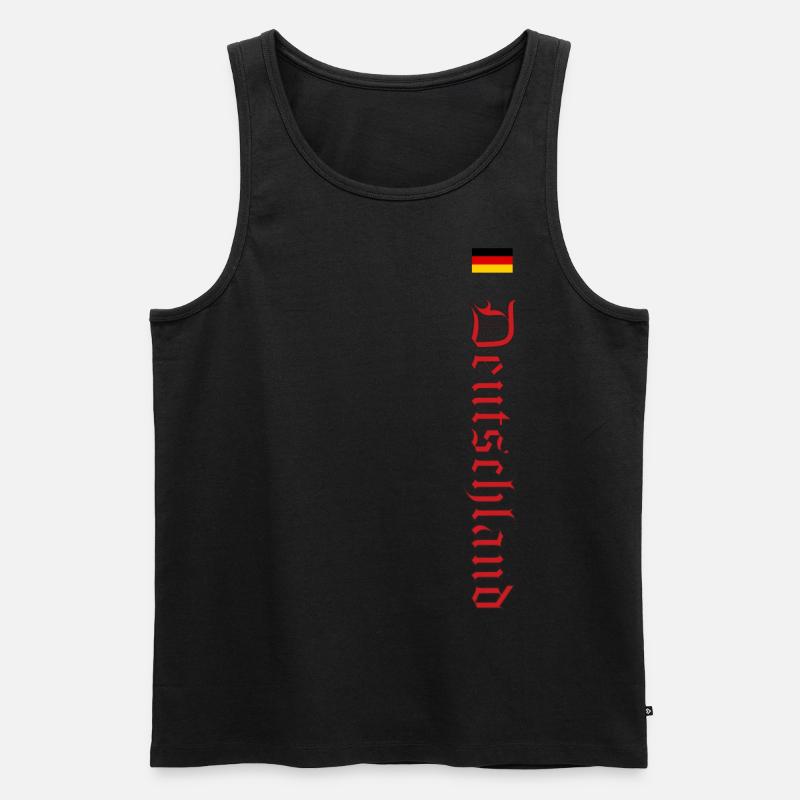 Germany with Old German Script - Men's Premium Organic Tank Top - black