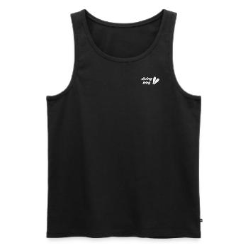 Roi de la plongée - Débardeur bio Premium Homme - noir - Devant - Michal (187cm)