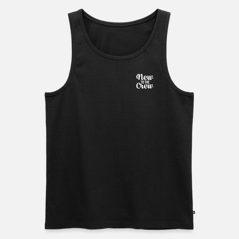 Neu in der Gruppe - Männer Premium Bio Tank Top - Schwarz