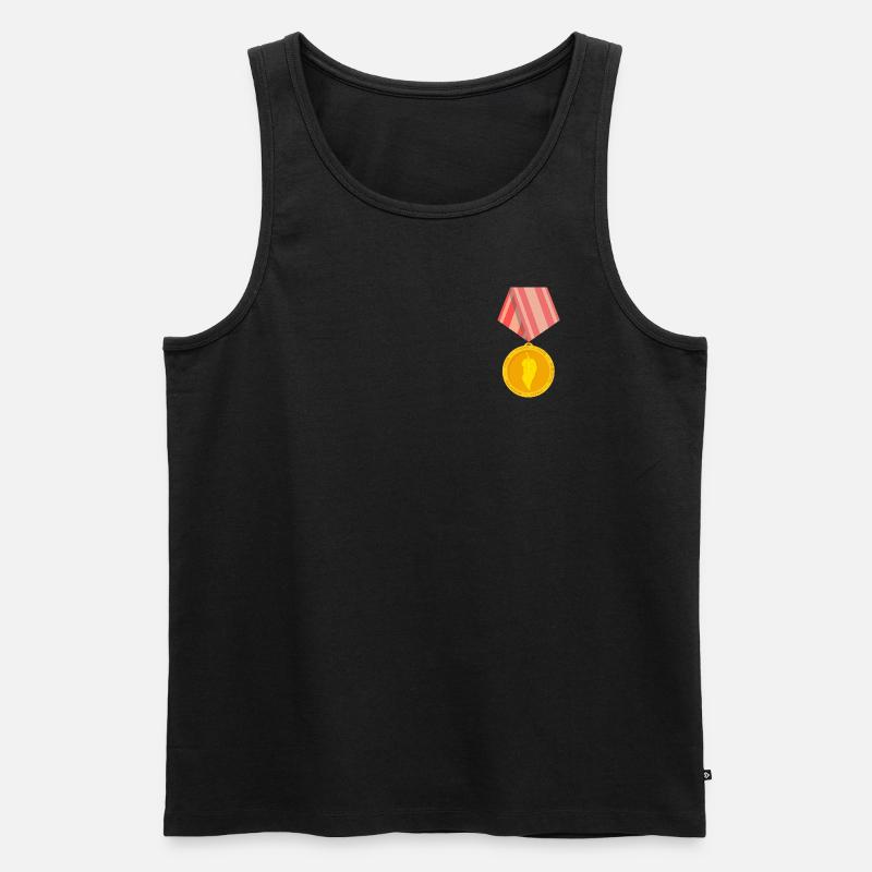Fatalii Medaille - Männer Premium Bio Tank Top - Schwarz