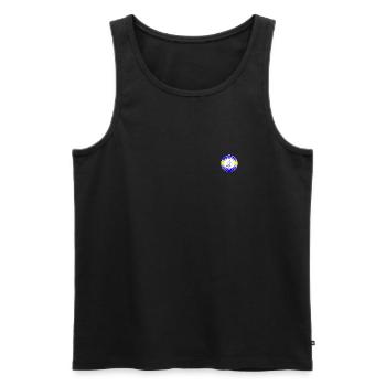 varianta - Men's Premium Organic Tank Top - black - Front - AI Model Male 178 light (178cm)